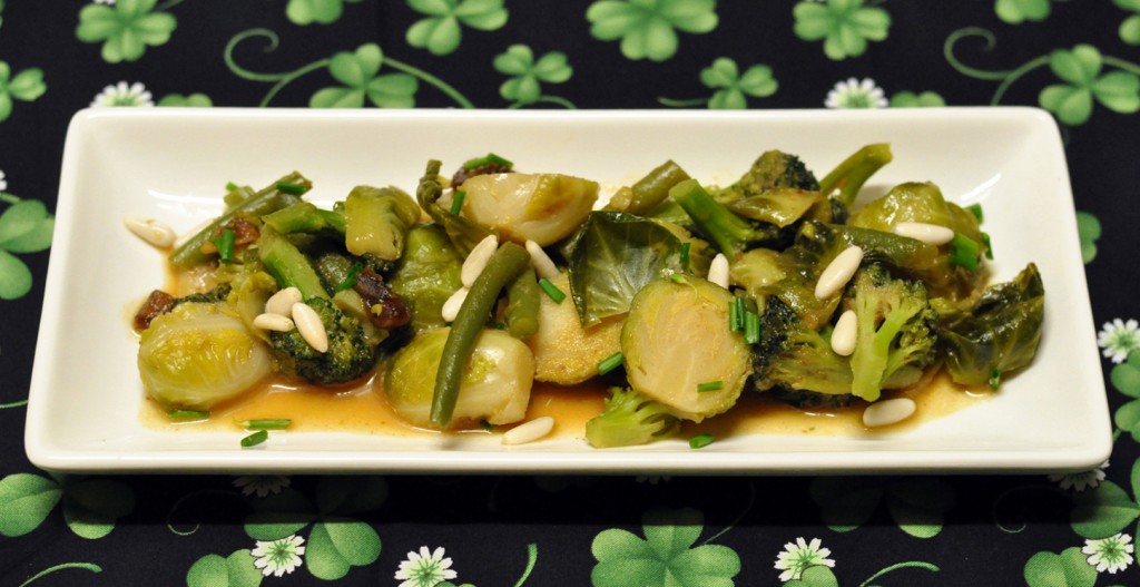 Brussel Sprout and Bean Bake