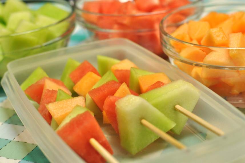 Picnic Food - Melon Kabobs